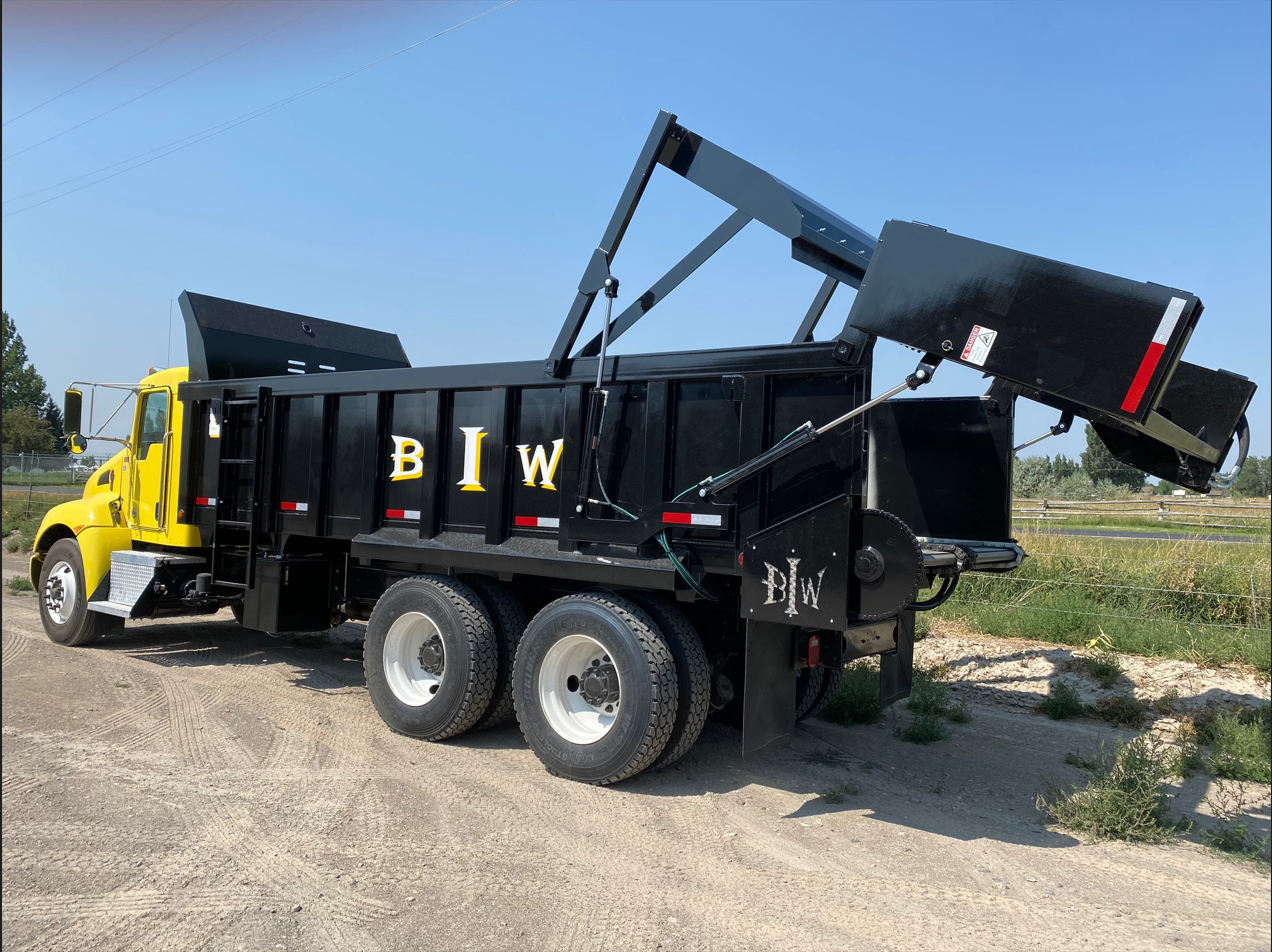 Custom-fabricated manure bed built by Burley Iron Works